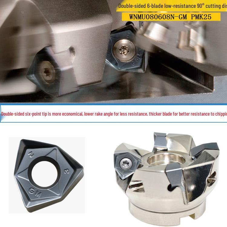 Угловая фрезерная головка CNC Sureeda 90° - MFWN Шестигранная, Сверхпрочная, для высокоскоростного черновой обработки.
