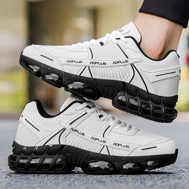 Новая мужская водонепроницаемая спортивная обувь, молодежная нескользящая износостойкая повседневная обувь, амортизирующая беговая обувь с воздушной подушкой