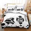 Rugby Bedding Set American Sport Cozy Brushed Washable Duvet Cover Set King Queen Twin Single Size Gift for Kids Boys Birthday