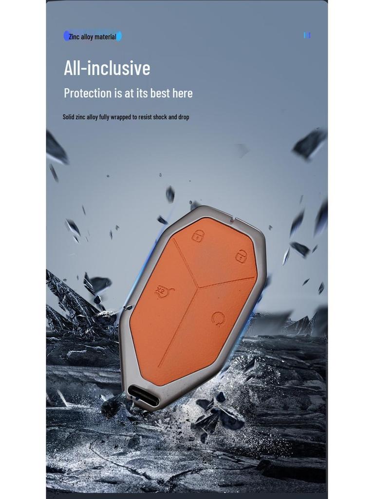 Zinc Alloy Key Fob Case for BYD Leopard 3, 5, 7, 8 Titanium Models