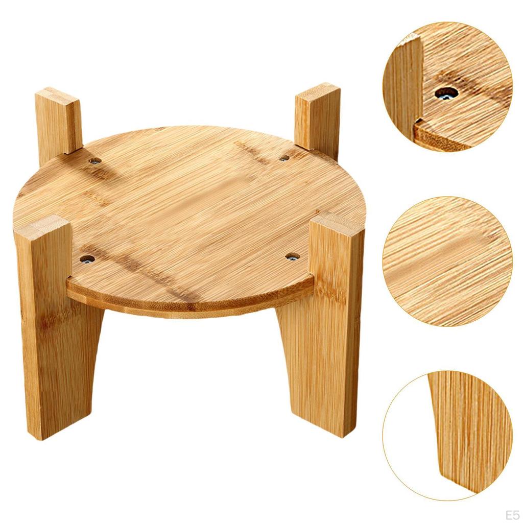 Держатель для диспенсера для напитков, подставка для цветочного горшка, круглая основа, деревянный маленький аквариум, многоцелевой