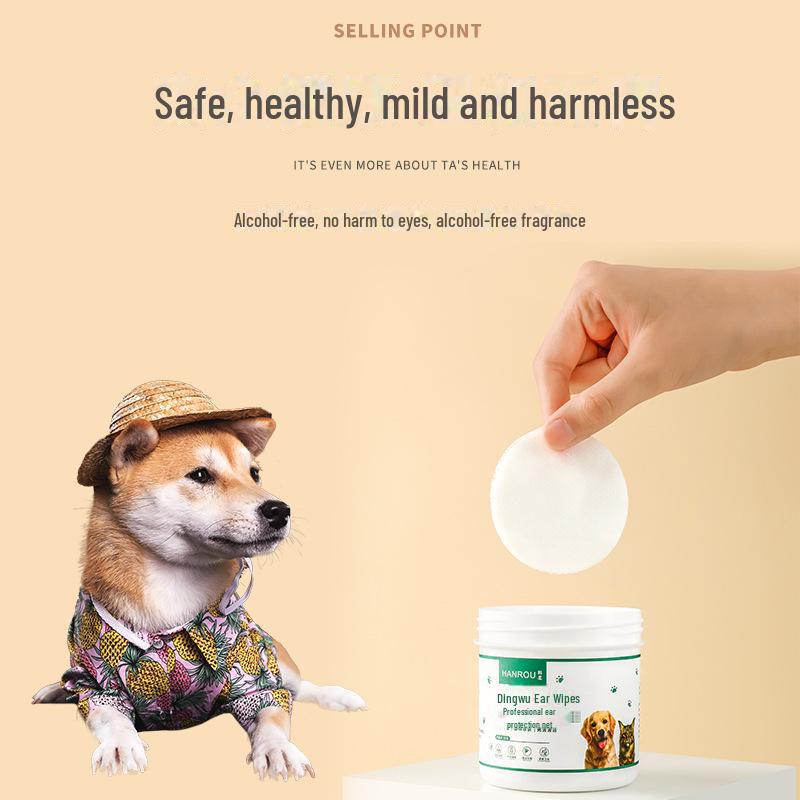 Салфетки для ухода за ушами и глазами домашних животных от пятен от кошачьих слез и для ухода за глазами собак - одноразовые чистящие салфетки