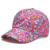 Хлопковые бейсболки с цветочным принтом, дышащие элегантные козырьки, модная женская фуражка