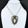 Labradorite Copper Pendant Copper Wire Wrapped Jewelry Gemstone Copper Pendant Handmade Jewelry Wire Wrapped Pendant For Gift Healing Stone