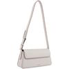 Calvin Klein Versatile Flap Trapezoid Baguette Bag Women Shoulder Bag Milk-White 4K3110G-WGY