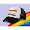 Радужная шляпа Love Wins, ЛГБТК-подарки, гей-прайд, шляпы дальнобойщика Love Is Love, сетчатая кепка, бейсболка для унисекс, четыре сезона