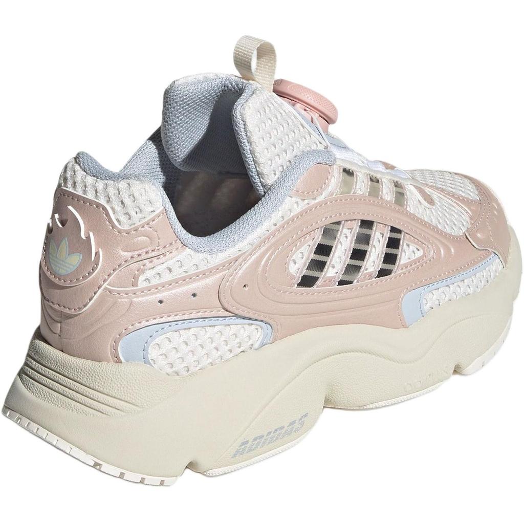 adidas Оригинальные Ozmillen J Легкие Универсальные Прочные Низкие Детские Повседневные Кроссовки Детские Повседневные Кроссовки Розовый Белый JS2483