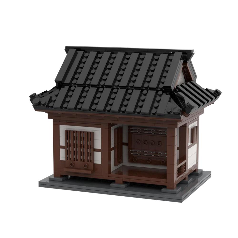 Gobricks MOC Традиционный корейский дом Строительные блоки Уличный дом Кирпичи Городской вид улицы Образовательные игрушки Для ребенка Подарок на день рождения