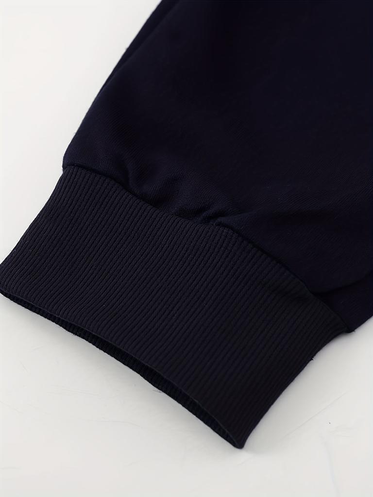 Trendy Pattern Print Drawstring Sweatpants Loose Fit Pants Men's Casual Slightly Stretch Joggers for Spring Autumn Jogging