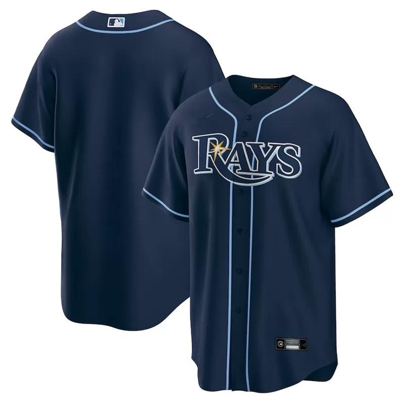 Мужской кардиган-майка Tampa Bay Rays с полной вышивкой, пустая бейсбольная форма