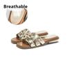 Braided Half Slippers French Style Outdoor Sandals Thick Heels All-match Casual Shoes Beach Shoes for Women