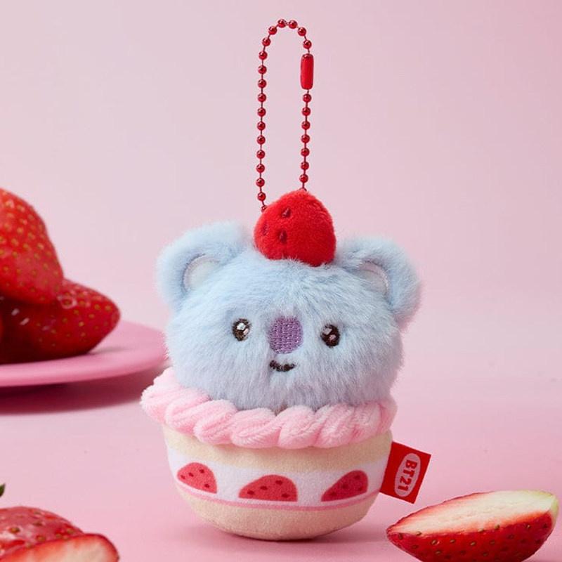 10 см Аниме мультфильм bt21 COOKY SHOOKY плюшевая игрушка креативный клубничный торт вечеринка плюшевая игрушка подвеска рюкзак брелок аксессуары