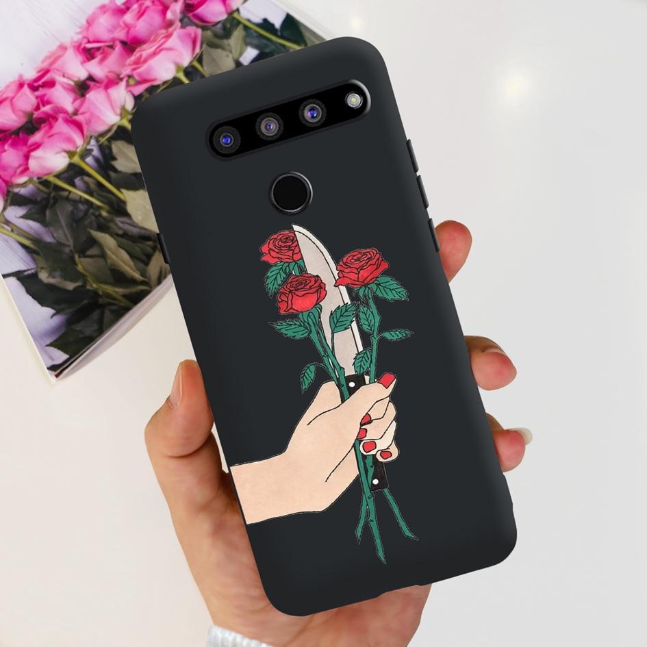 Чехол-крышка для LG V35 ThinQ Для LG V40 V50 V50S ThinQ Ударопрочные силиконовые чехлы Модный Цветочный Мягкий Funda Для LGV50 ThinQ Бампер
