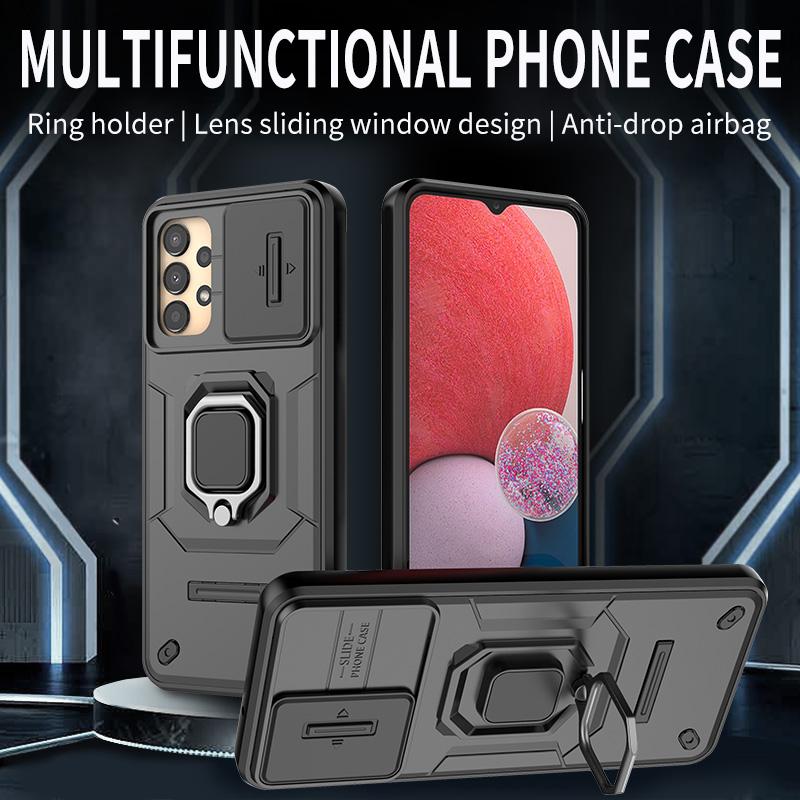 Slide Camera Lens Protector Armor Case For Samsung Galaxy A13 5G Military Grade Bumpers Ring Cover