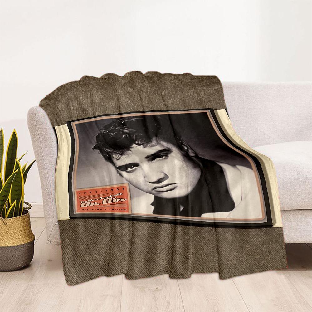 Elvis Presley Performance Blanket Durable Comfort Great for Chair Sofa Livingroom Four Seasons Universal Playful Design Gifts For Family Or Friends