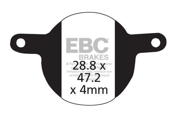 CFA331 - Klocki hamulcowe rowerowe (organiczne) EBC Brakes