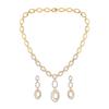 Estele Y-shaped Necklace Set with Opal Ring and Diamonds