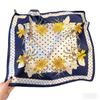 Silk scarf new fashion silk small square scarf women's flower printing mulberry silk silk scarf personalized professional decoration scarf