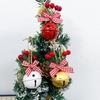 4pcs DIY Xmas Tree Ornaments Red Berry Christmas Decoration Christmas Hanging Bells  Home Decor