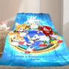 1pc Cozy Print Blanket, SONIC Blanket Appropriate for Home Picnic and Travel Adventures