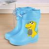 Сапоги, детские непромокаемые резиновые сапоги половинной высоты на подкладке, дождевые ботинки с завязками, нескользящие дождевые сапоги с героями мультфильмов, легкие уличные сапоги