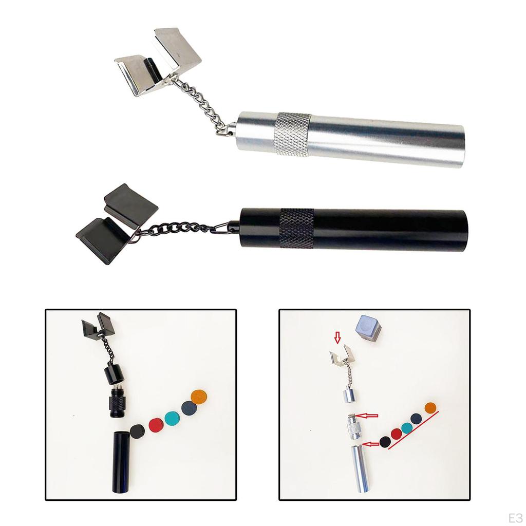 Billiard Pool Cue Chalk Holder, Pocket Carrier for Entertainment