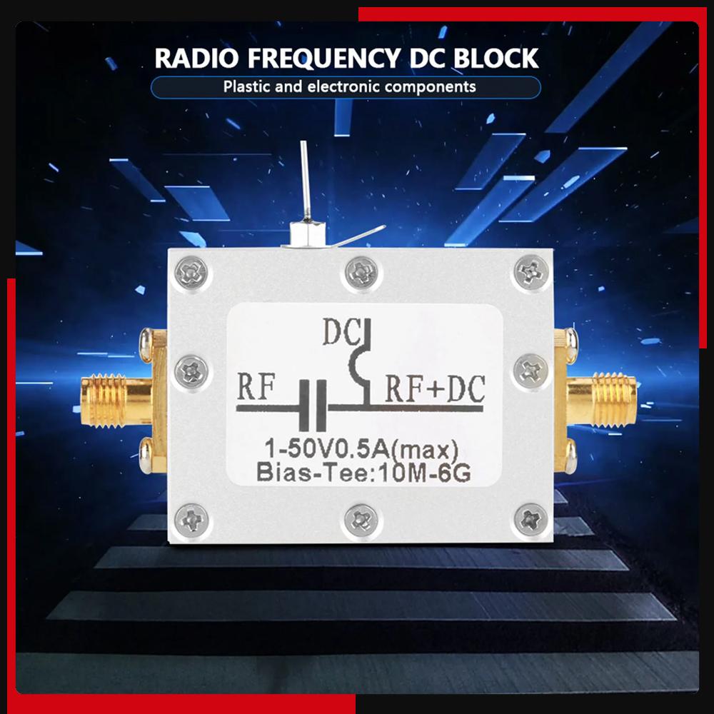 10 МГц-6 ГГц Bias Tee 10 МГц-6 ГГц Широкополосный Радиочастотный Микроволновый Коаксиальный Смещение Коаксиальный Bias Tee РЧ Bias Tee Коаксиальное Смещение