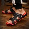 Sandals, Men's Shoes, Slippers, Men's One-piece Slippers, Summer Dual-use, Bathroom Interior and Exterior Cool Slippers, Anti Slip Hole Beach Shoes