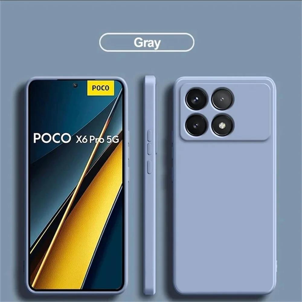 Защитная пленка для камеры Мягкий чехол Для Xiaomi Poco X6 Pro 5G Чехлы для телефона Для Xiaomi Poco X6 Pro Poco X6 Pro 5G Ударопрочная Матовая крышка