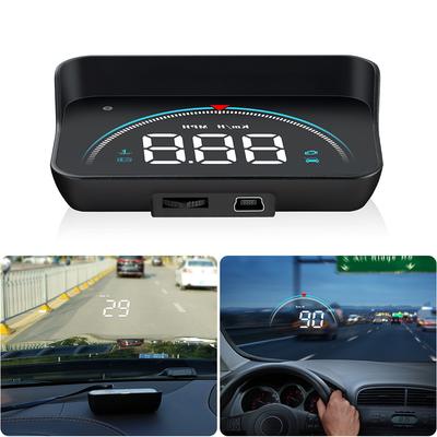 M8 Авто EOBD OBD2 GPS Проекционный дисплей на лобовое стекло Автомобильный HUD Светодиодный Цифровой Спидометр Проектор Электронные Автоаксессуары