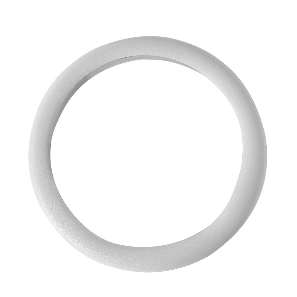 Litchi Pattern Silicone Steering Wheel Cover: Fold-Resistant, Flexible, Scratch-Resistant Leather Protector