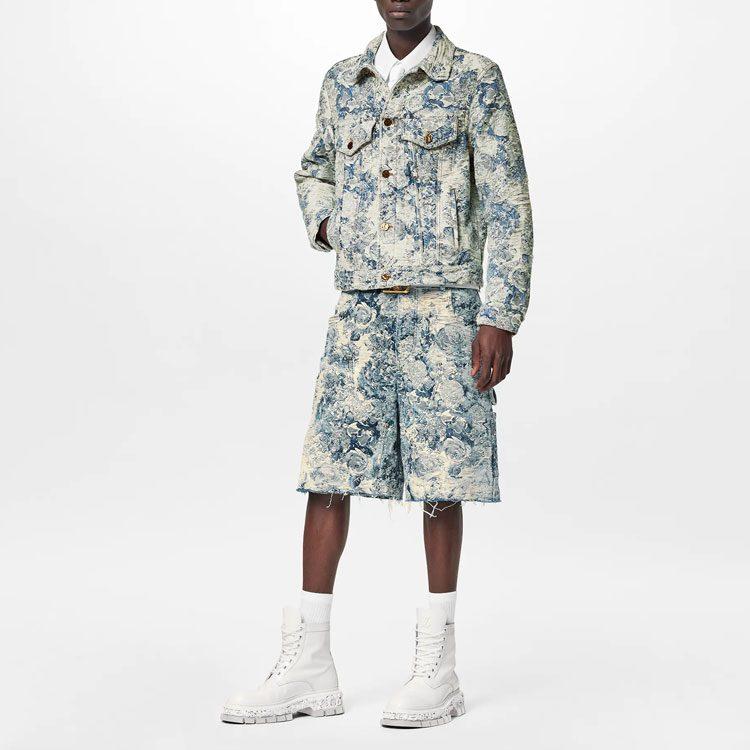 Louis Vuitton Джинсовая куртка FW22 Мужская Синяя 1AAGR6