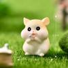 Resin Hamster Micro Landscape Miniature Figurines Model Craft Ornaments Desk