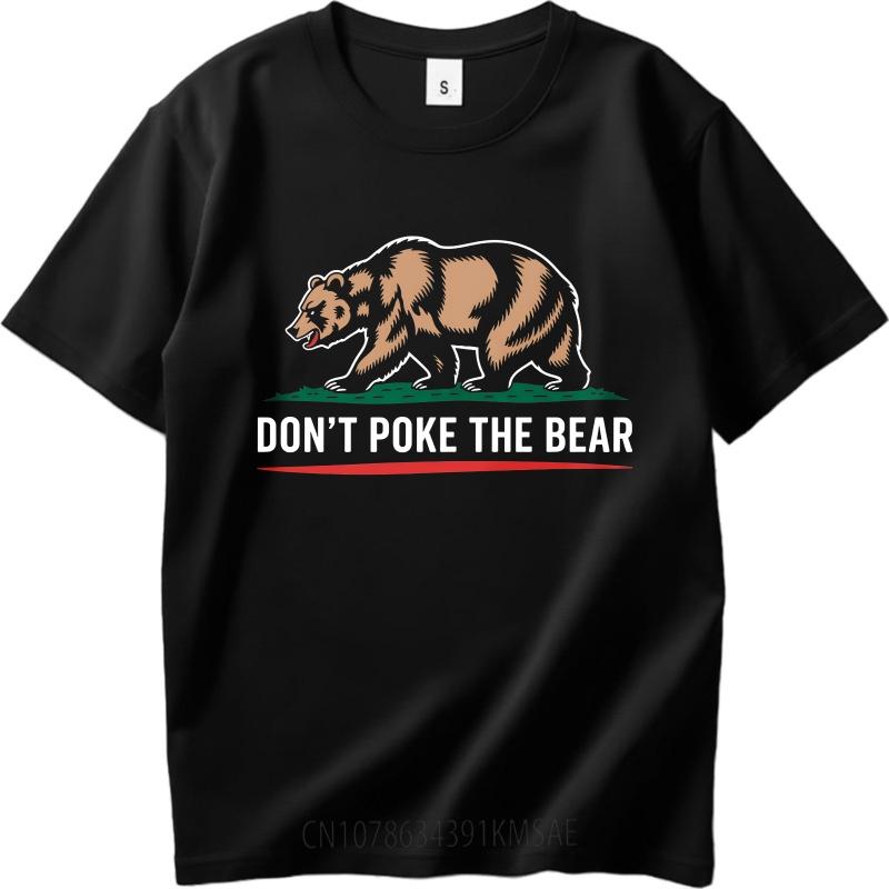 tshirt male Workout Unisex short sleeve tshirt Brand Dont Poke The Bear Bear Graphic Classic Women tees Graphic Workout tops