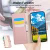 Кошелек-чехол iPhone 17 Color Block: Кожаный чехол с защитой от падений, ремешком и слотами для карт