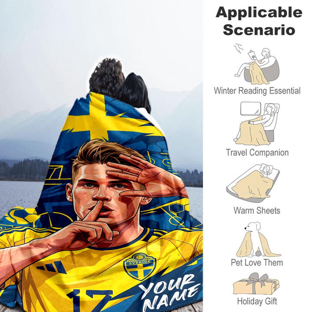 Haaland Personalized Name Blanket Multipurpose Personalized Blanket Durable Comfort Throw For Bed Office Chair Couch Office For All Occasions