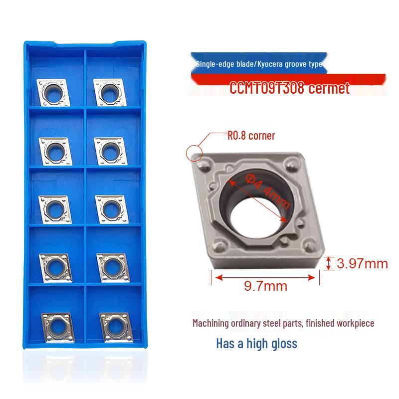 CNC Ромбическая стальная вставка CCMT060204 для внутреннего отверстия 09T304 Черновая расточная токарная резцевая головка для нержавеющей стали
