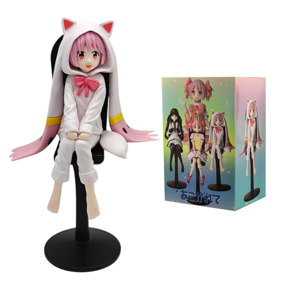Anime 17.5-18.5Cm Kaname Madoa Akemi Homura Sitting Posture And Standing Posture Cute Sweet Figure Pvc Model Toys Gifts In Stock