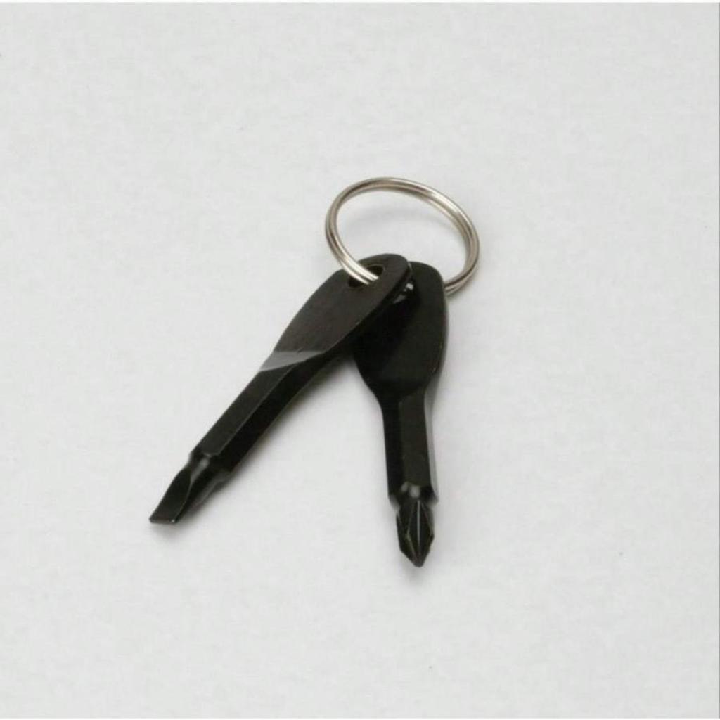 2 шт./набор мини-отверток, карманные ручные инструменты для ремонта, многофункциональный гаджет, портативный брелок Phillips, походная шлицевая отвертка с кольцом для ключей