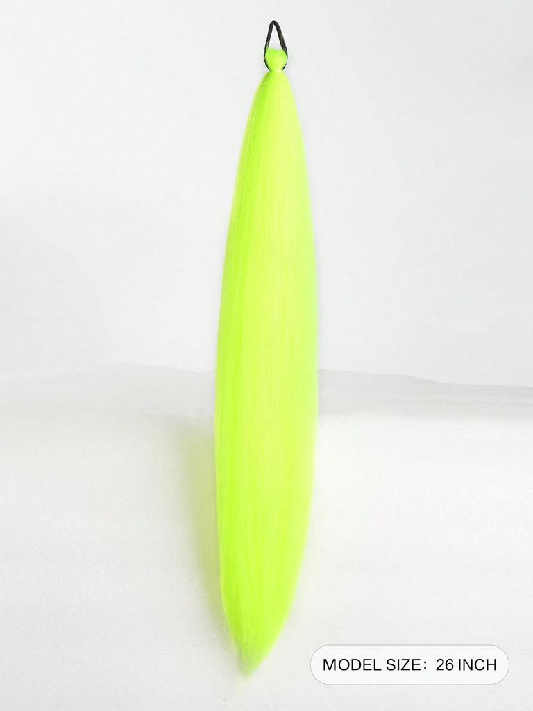 Synthetic Ponytail 1 Pack Braid Extension, Full of Color Ponytail Extension, with Elastic Tie Straight Tube Sleek Wrap Extension Hair