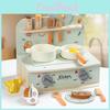 Wooden Simulation Mini Kitchen Utensil Cooking Set Children Toys For Play Role
