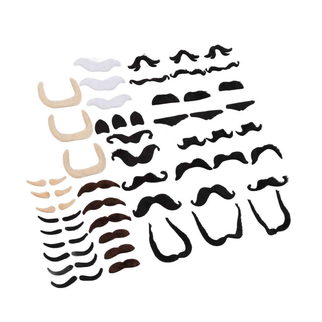 Поддельные брови и борода, короткие фланелевые искусственные брови и усы с клейкой основой для тематической вечеринки