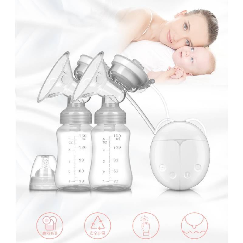 Двойной электрический молокоотсос с тихим всасыванием для кормящих мам