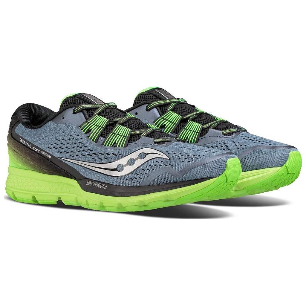 SAUCONY Zealot Iso 3 Мужские Серые Черные Беговые Кроссовки S20369-1