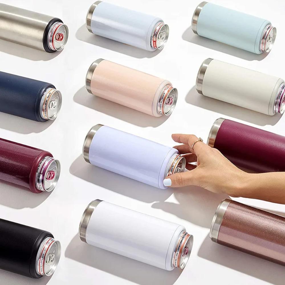 Нескользящее основание Изолированный охладитель для банок Держатель для банок из нержавеющей стали Охладитель для пива Открытый