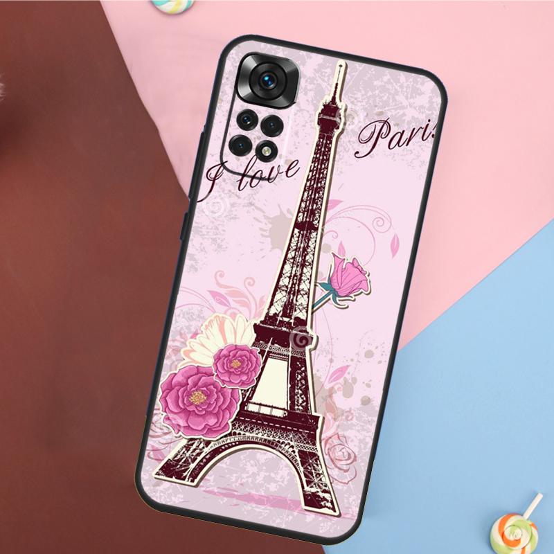 Любовь Париж Эйфелева башня Франция Чехол Для Xiaomi Redmi Note 14 13 Pro 12 11 9 10 9S 10S 11S 12S Redmi 14C 10C 12C 13C Чехол