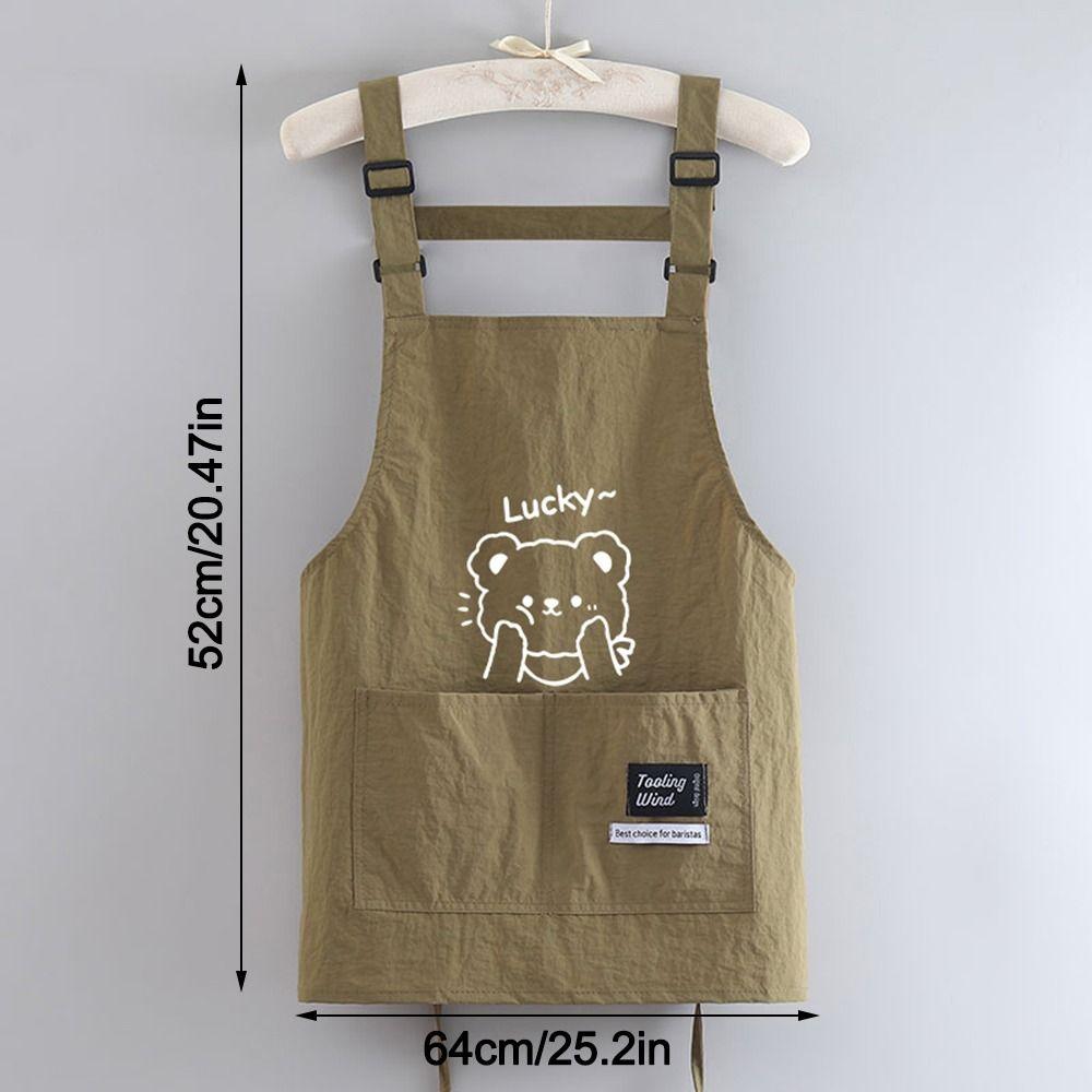 Anti-fouling Chef Apron Waterproof Cooking Baking Bibs Portable Kitchen Apron for Home Kitchen