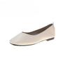 Doudou Single Shoes for Women Summer New Style Casual Versatile Flat Shallow Mouth One Leg Fairy Gentle Casual Flat Shoes