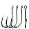 50 шт. заостренные одинарные рыболовные крючки из высокоуглеродистой стали с колючими карповыми крючками для ловли нахлыстом