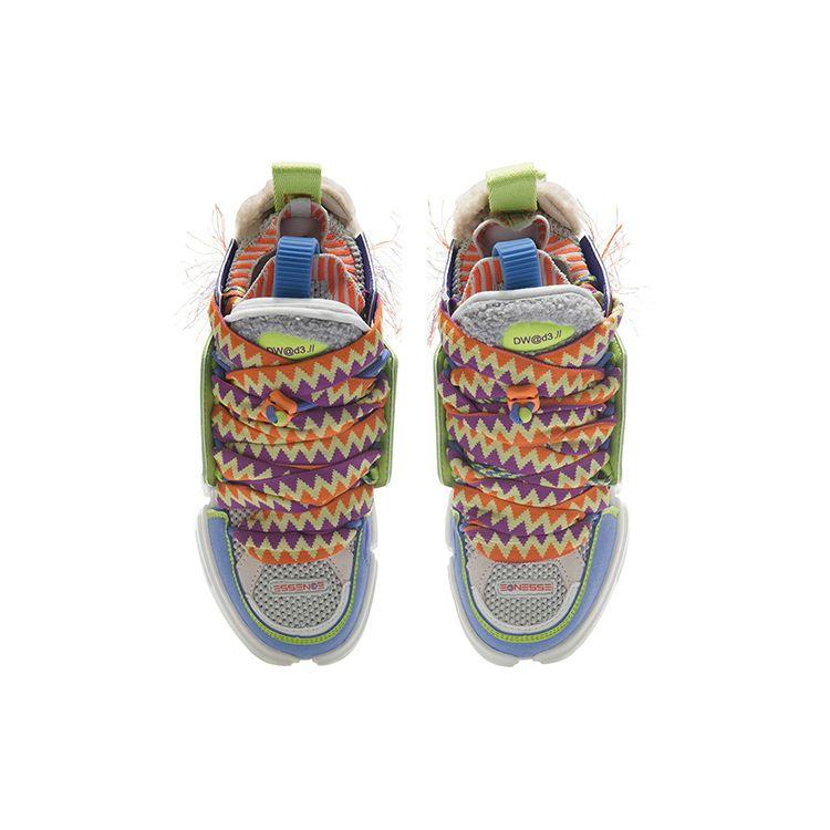 Li Ning Ace Remake Wudao 2 One Piece Woven Low Top Lifestyle Casual Shoes Women sleeve Vibrant-Green AGWR020-2